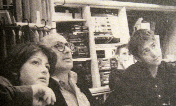 Бёрд, Найман и Албарн в студии Албарна